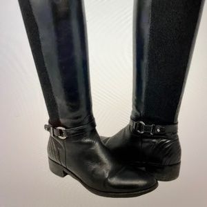 Aquatalia by Marvin K Orso Tall Black Leather Riding Boots - Size 6